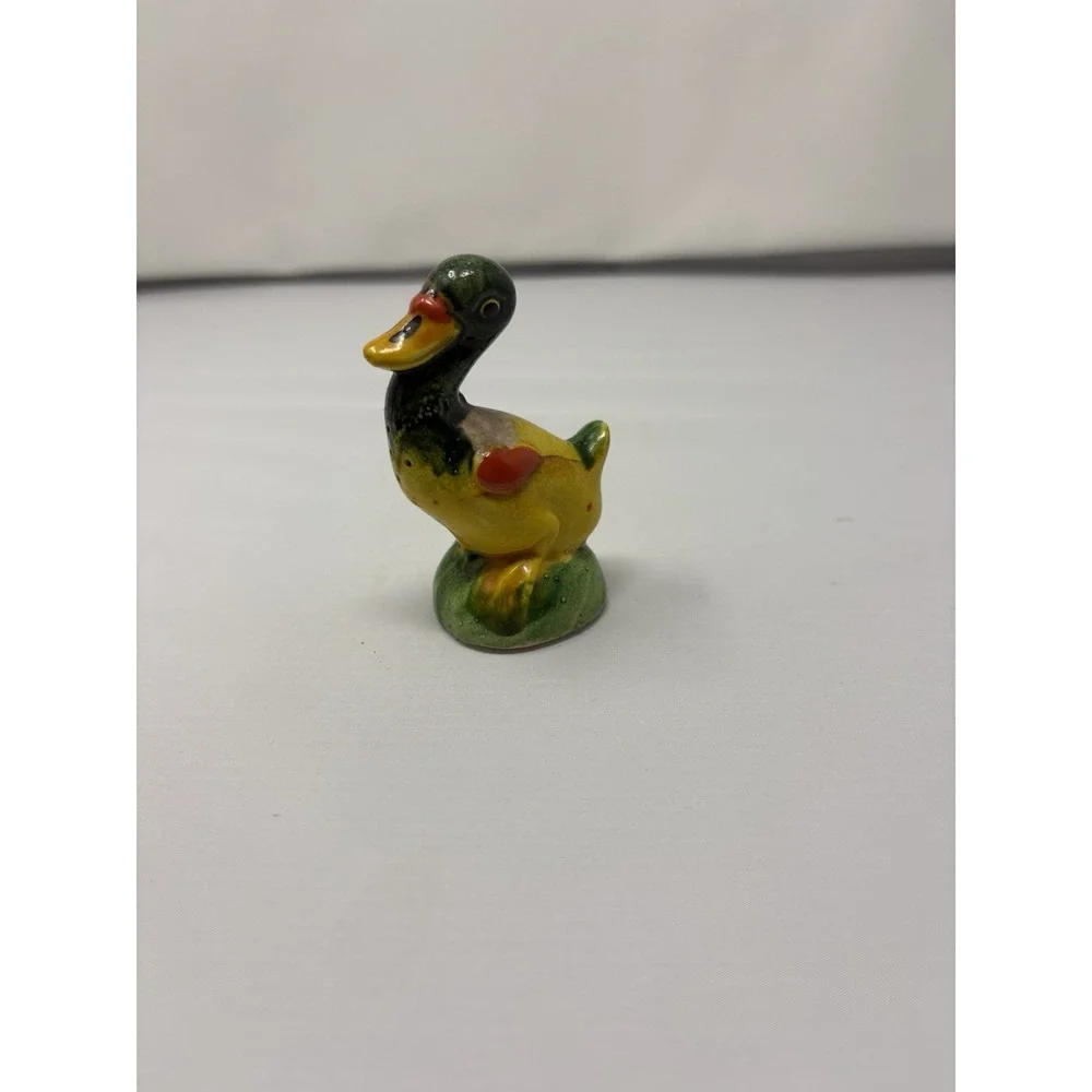 Vintage Japan Ceramic Colorful Duck Salt Pepper Figuring Replacement 1950's MCM